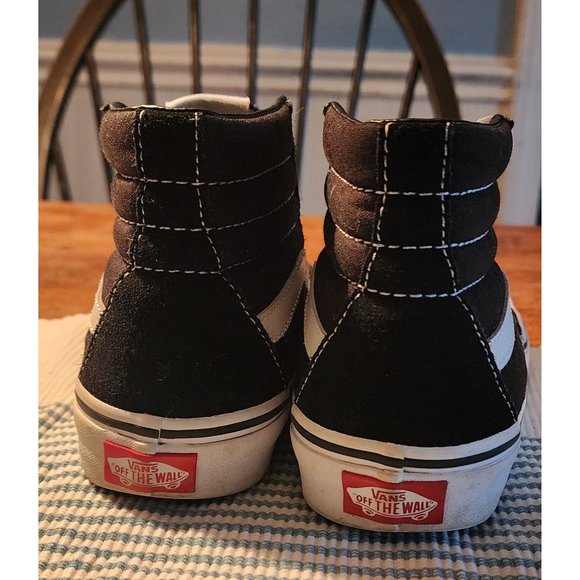 Vans Sk8-Hi Mens 5 Womens 6.5 Black White - Picture 6 of 7